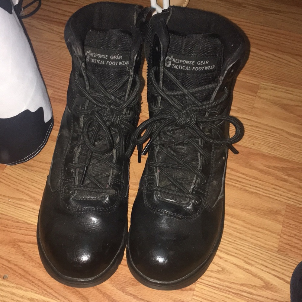 Combat work tactical boots